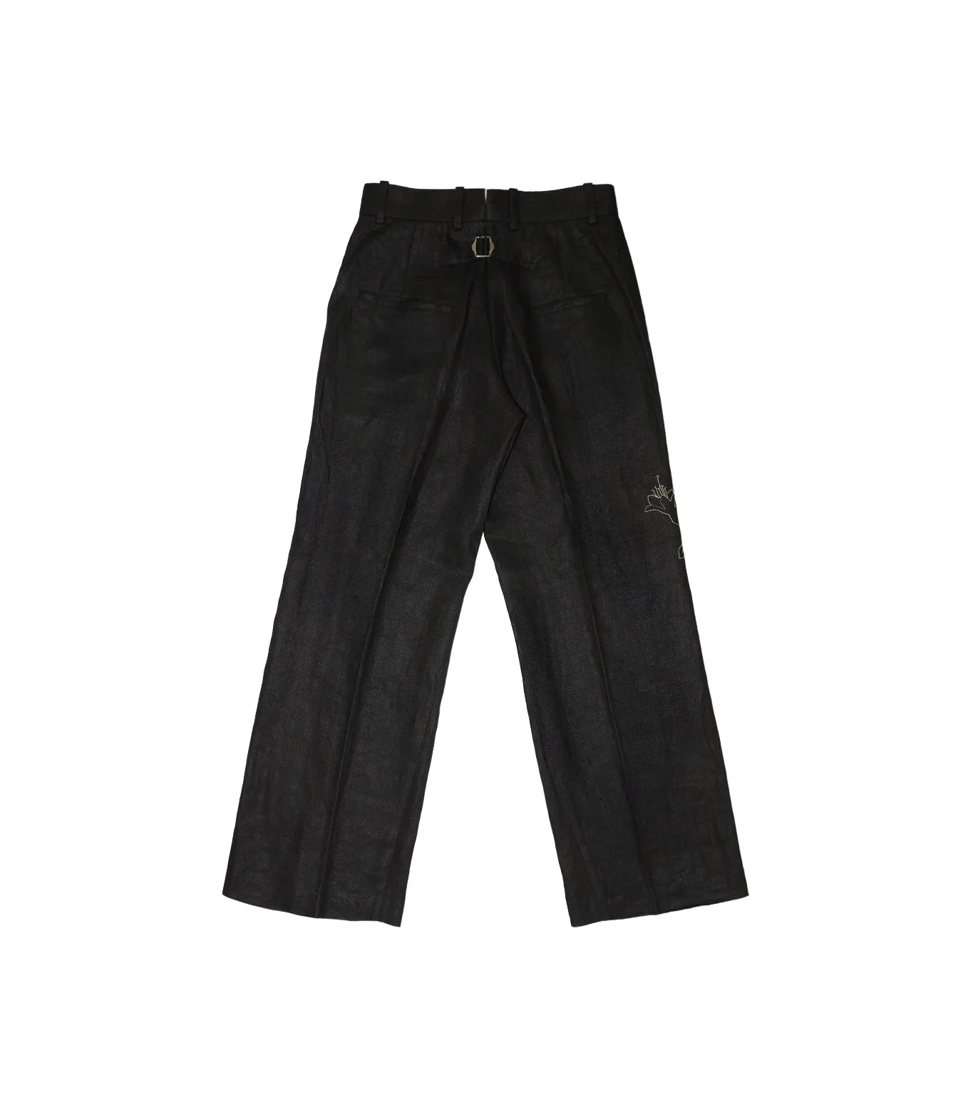 THE TROUSERS - BLACK LINEN(EMBROIDERY) sold by TANAKA product image thumbnail 2