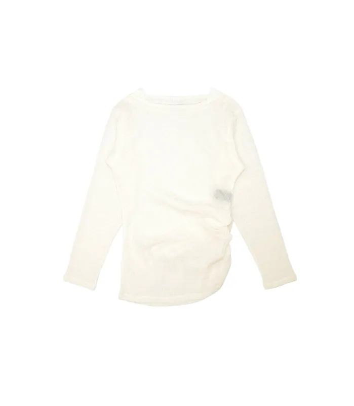 DRAPE LONG SLEEVE TEE - OFF WHITE made by TANAKA