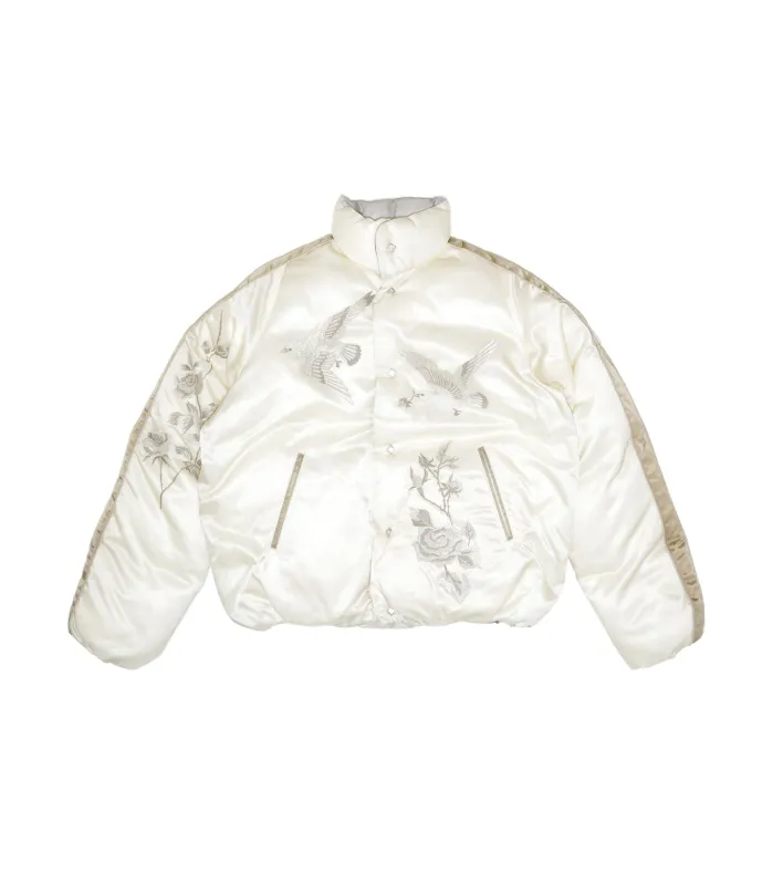 DOWN SUKA-JACKET - NATURAL(EMBROIDERY) made by TANAKA