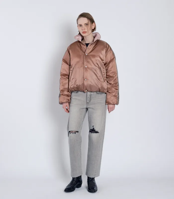 DOWN SUKA-JACKET -PINK made by TANAKA