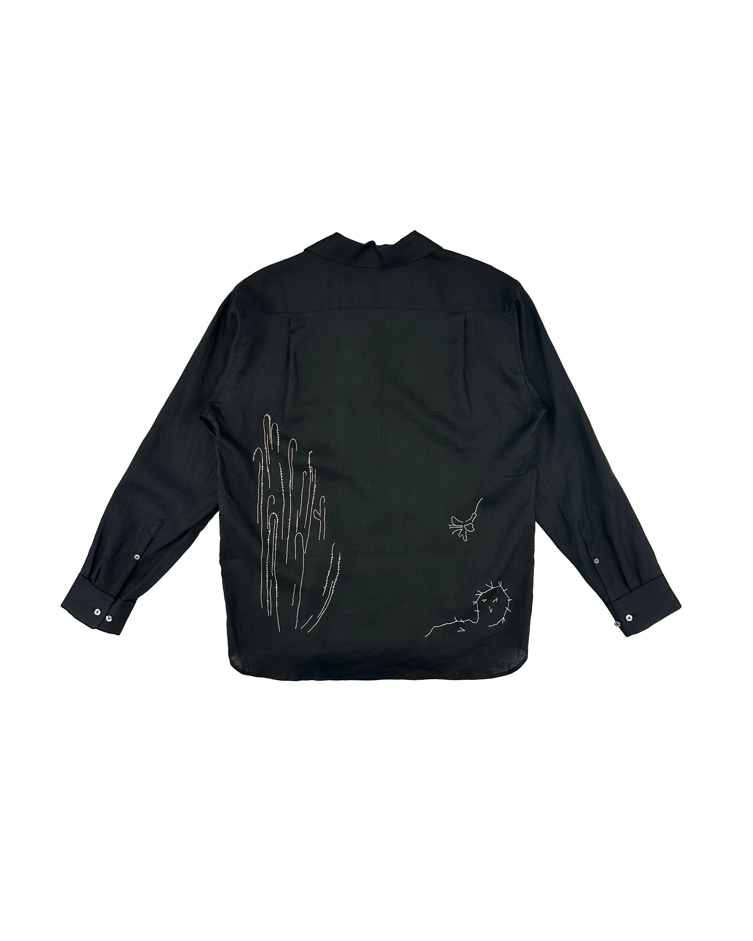 THE SHIRTS - BLACK LINEN (EMBROIDERY) sold by TANAKA product image thumbnail 2