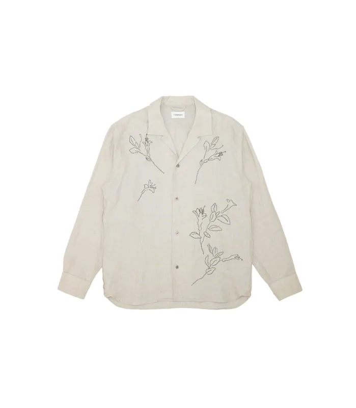 THE SHIRTS - LINEN (EMBROIDERY) made by TANAKA