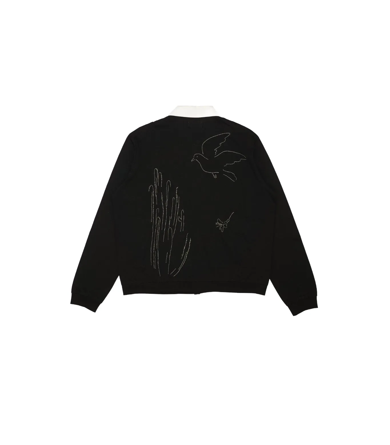 JERSEY CARDIGAN - BLACK (EMBROIDERY) sold by TANAKA product image thumbnail 2