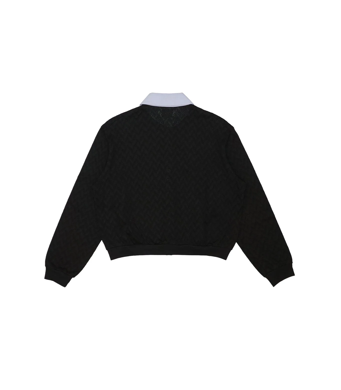 JERSEY CARDIGAN - BLACK HERRINGBONE sold by TANAKA product image thumbnail 2