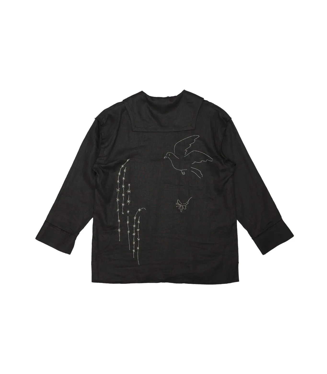 THE TUNIC - BLACK LINEN (EMBROIDERY) sold by TANAKA product image thumbnail 2