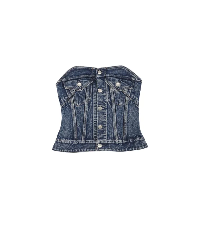 BUSTIER - VINTAGE BLUE made by TANAKA