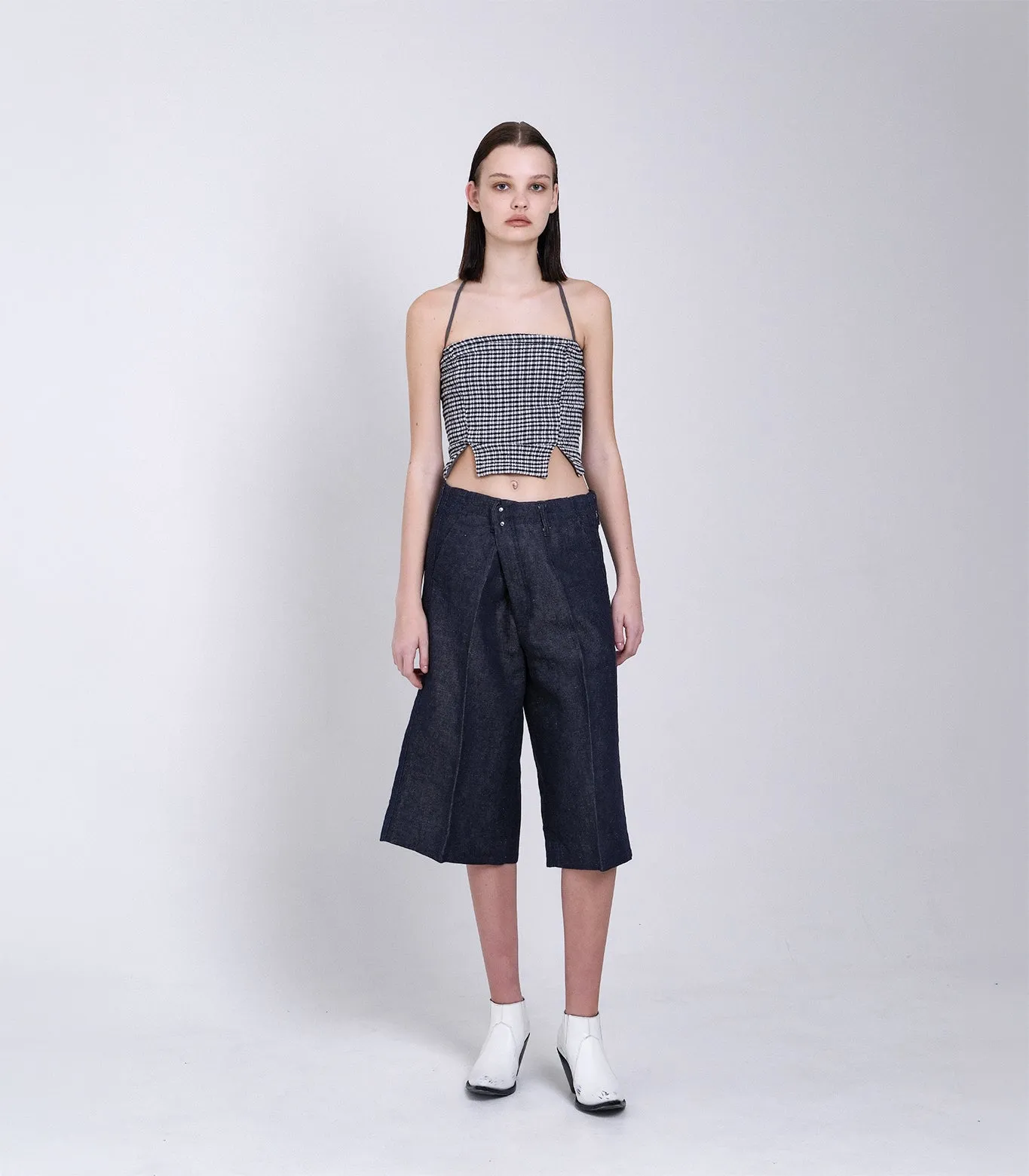 THE SHORTS - INDIGO LINEN sold by TANAKA product image thumbnail 5
