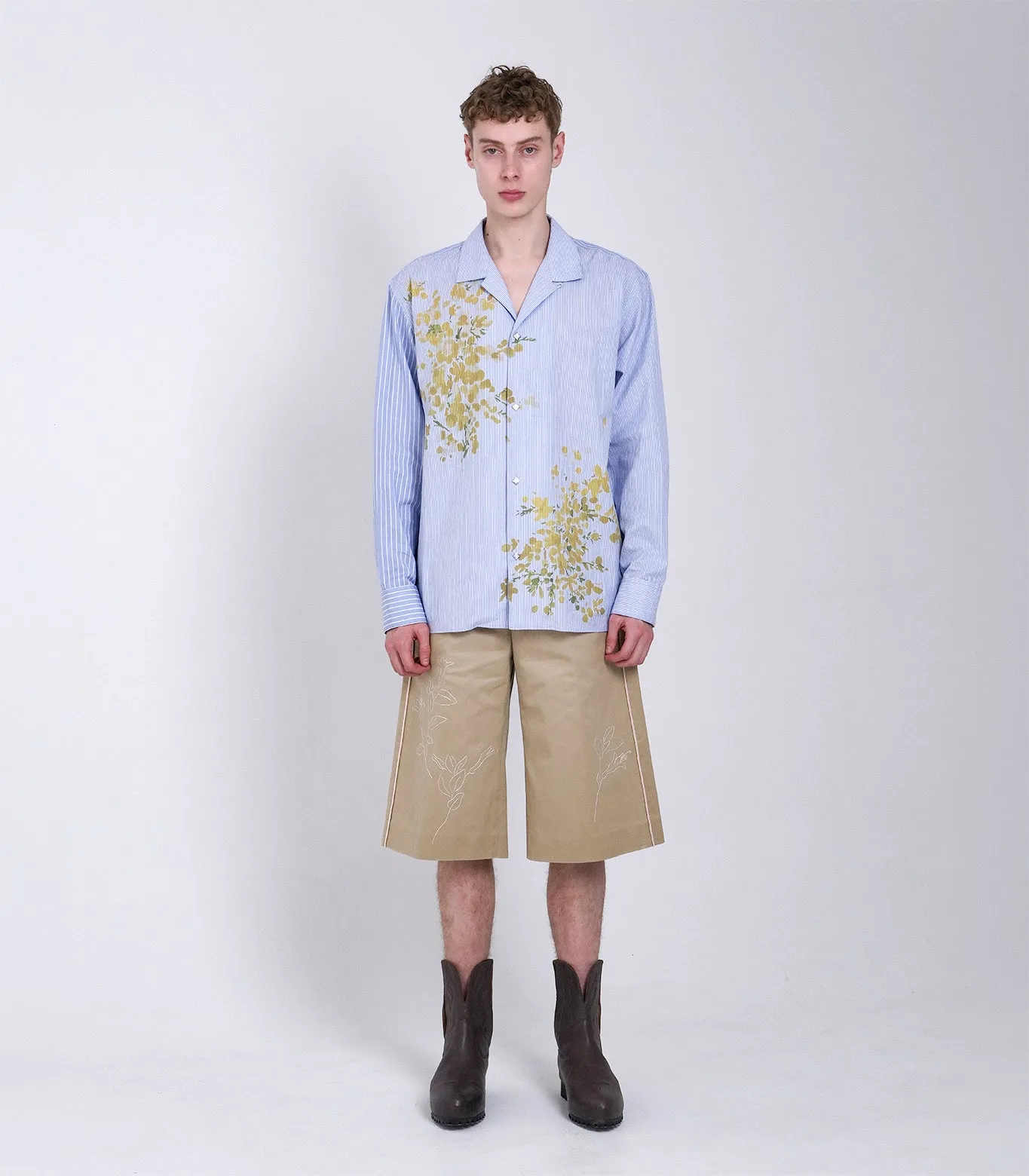 THE SHORTS - KHAKI (EMBROIDERY) sold by TANAKA product image thumbnail 5