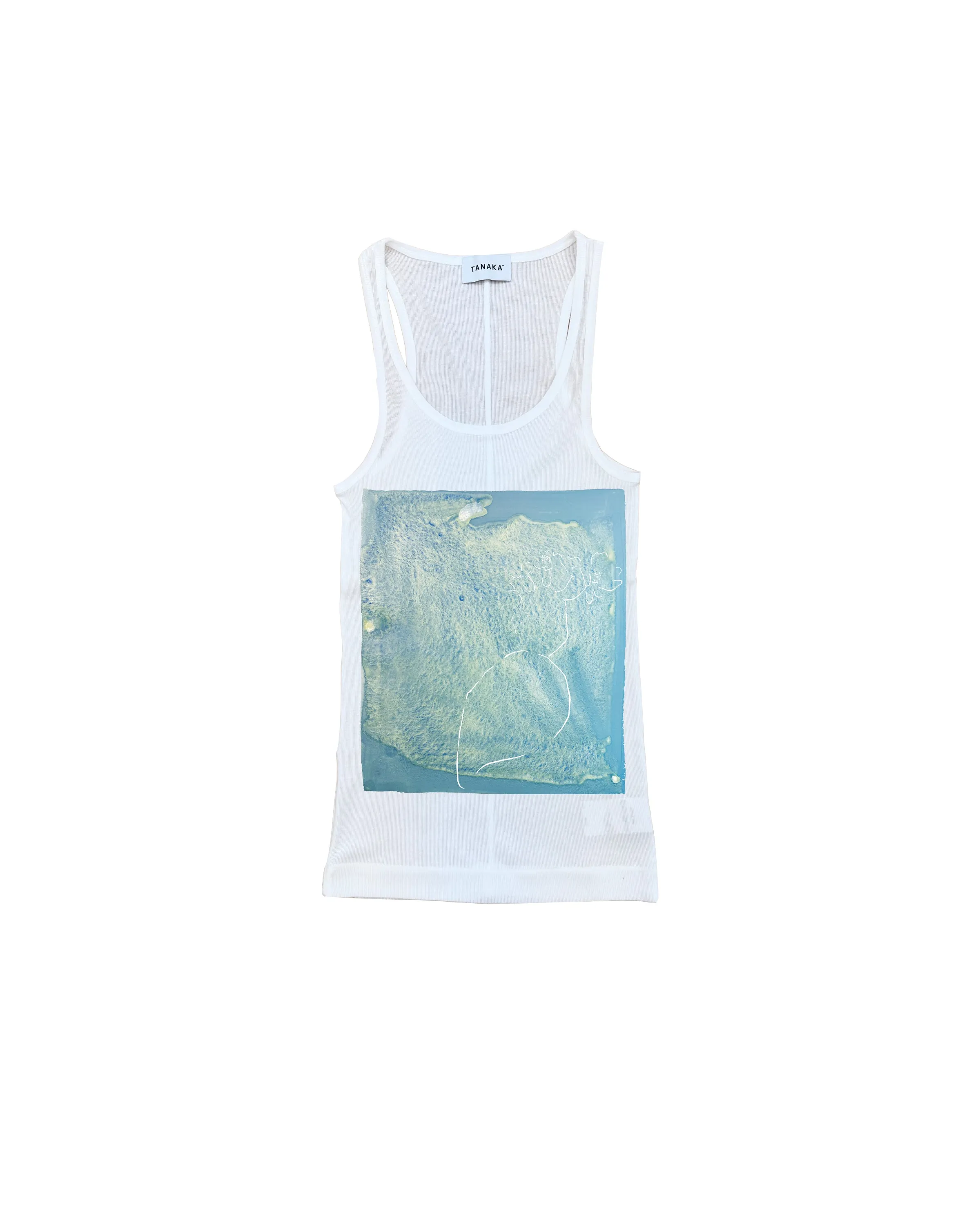 TANK TOP - LIGHT BLUE CACTUS sold by TANAKA