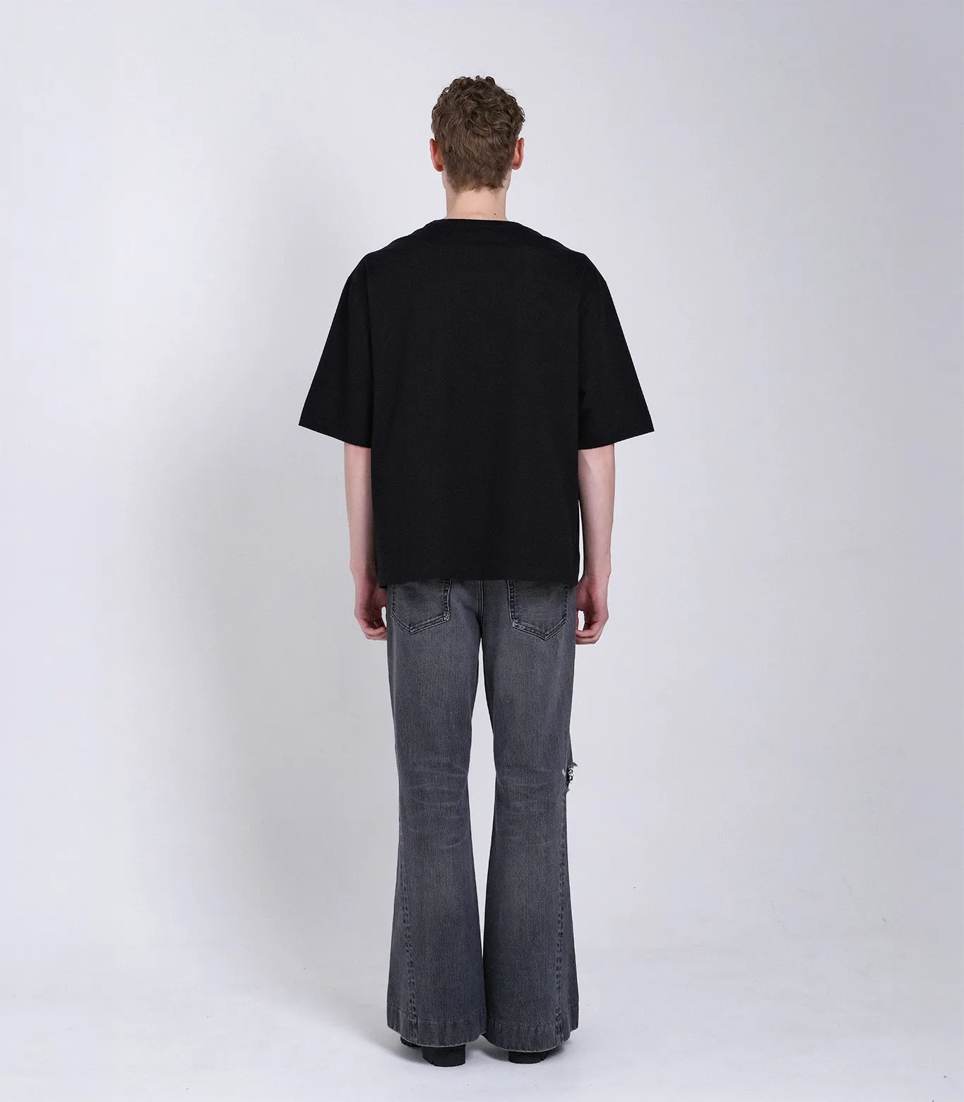 BOXY TEE - BLACK (EMBROIDERY) sold by TANAKA product image thumbnail 4