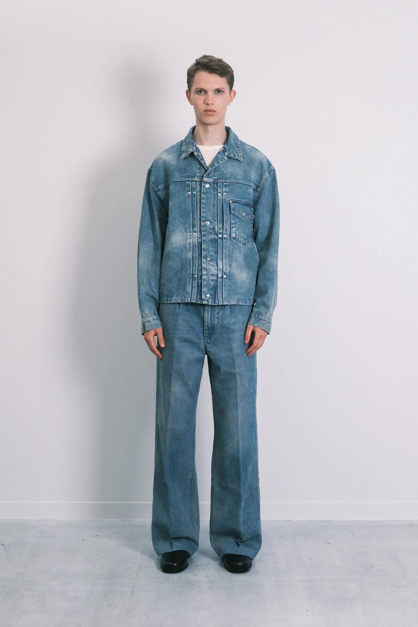THE JEAN JACKET - DUSTY BLUE sold by TANAKA