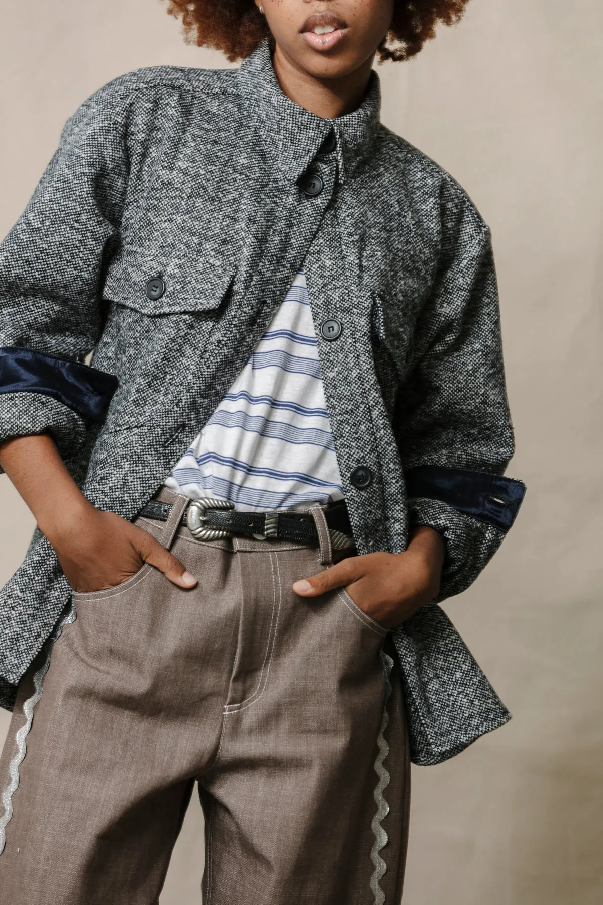 Relaxed Jeans - Silver Rickrack sold by CARLEEN product image thumbnail 3