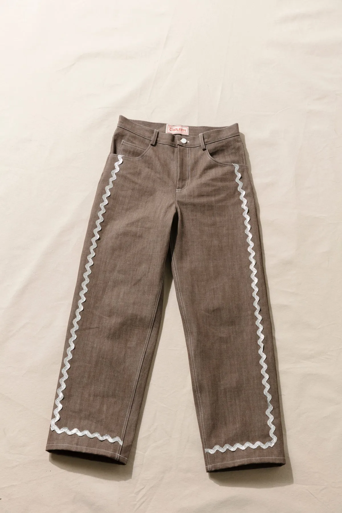 Relaxed Jeans - Silver Rickrack sold by CARLEEN product image thumbnail 2