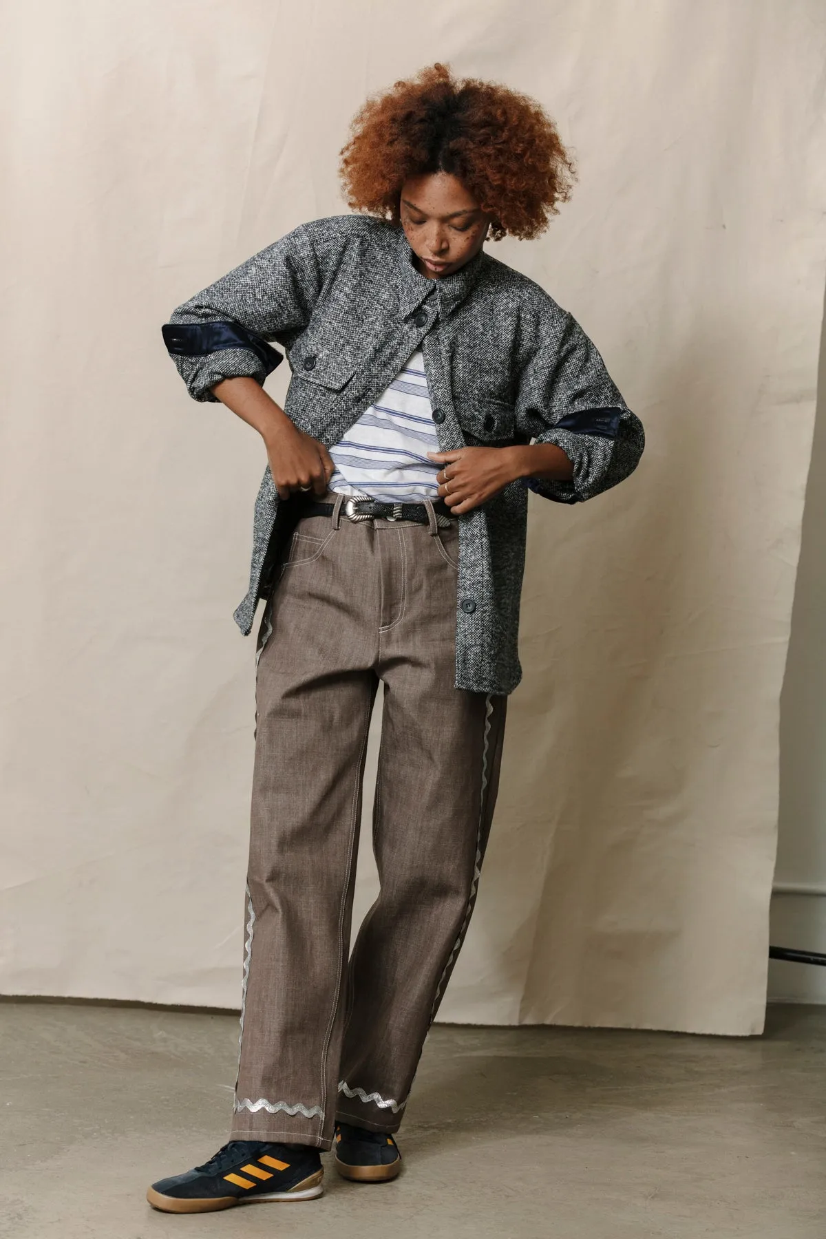 Relaxed Jeans - Silver Rickrack sold by CARLEEN product image thumbnail 4