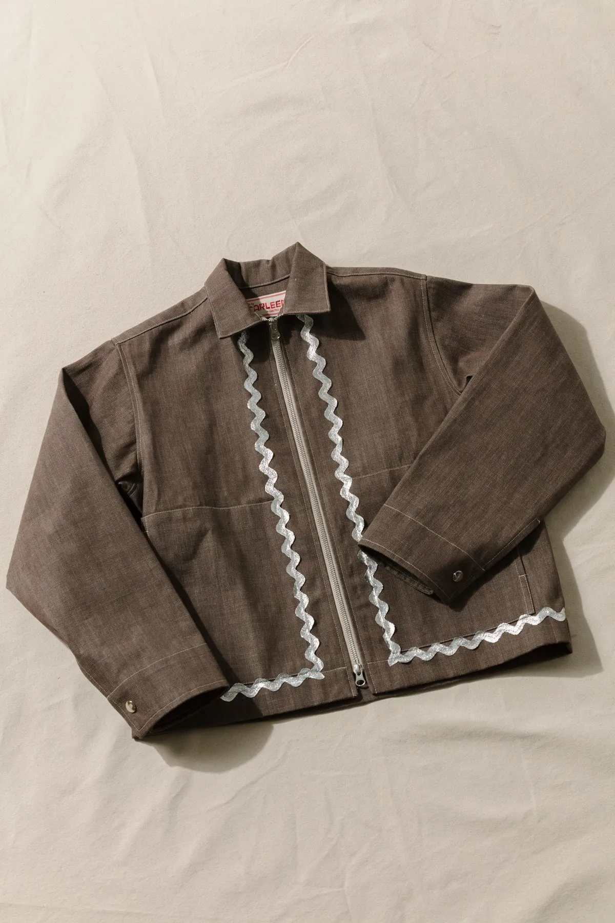 Ring Zip Jacket - Silver Rickrack sold by CARLEEN product image thumbnail 2