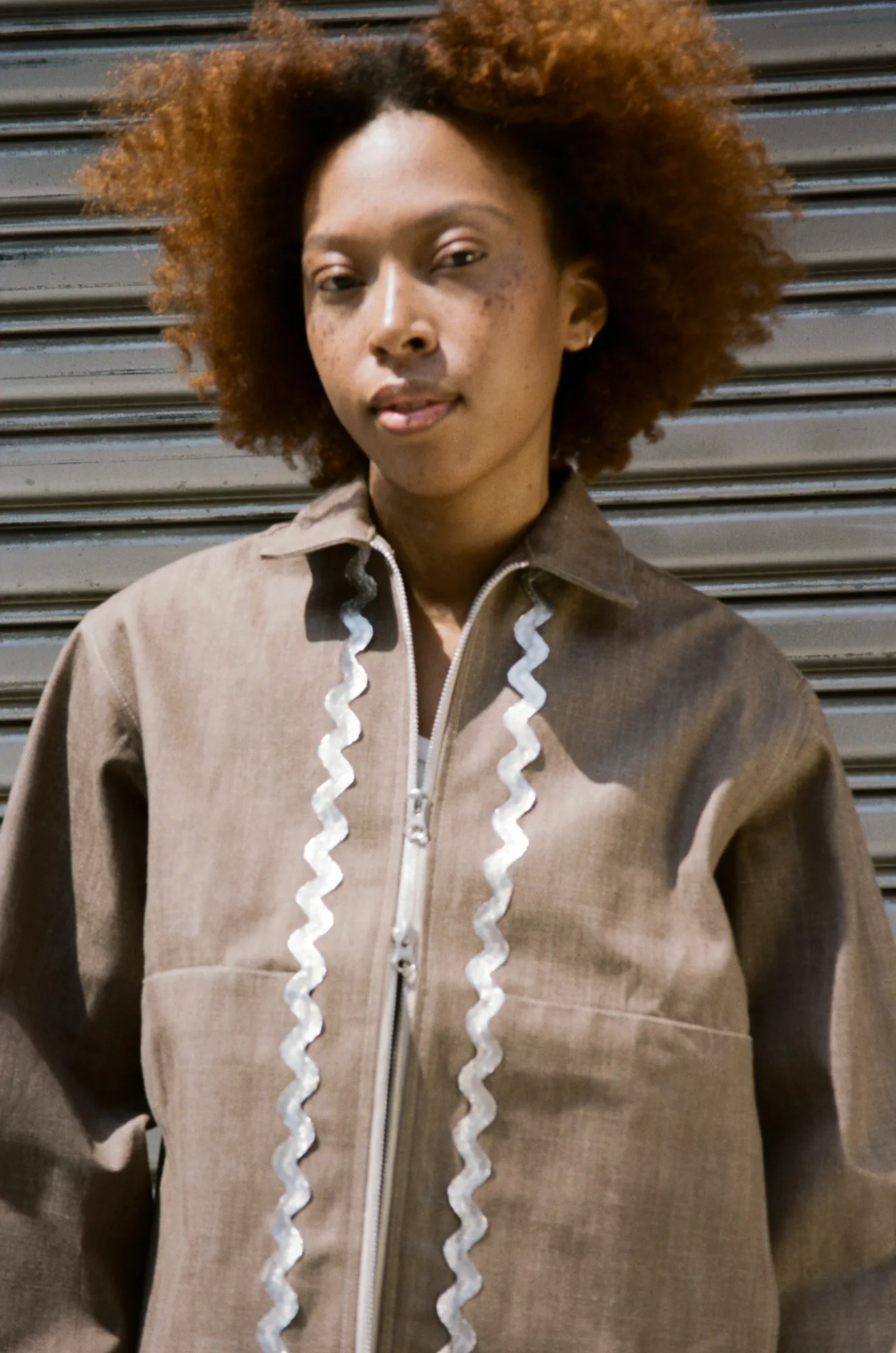 Ring Zip Jacket - Silver Rickrack sold by CARLEEN product image thumbnail 5