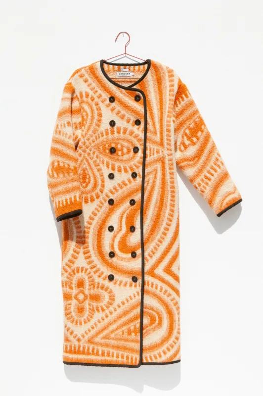 Long Brookes Jacket - Orange (Small) sold by CARLEEN