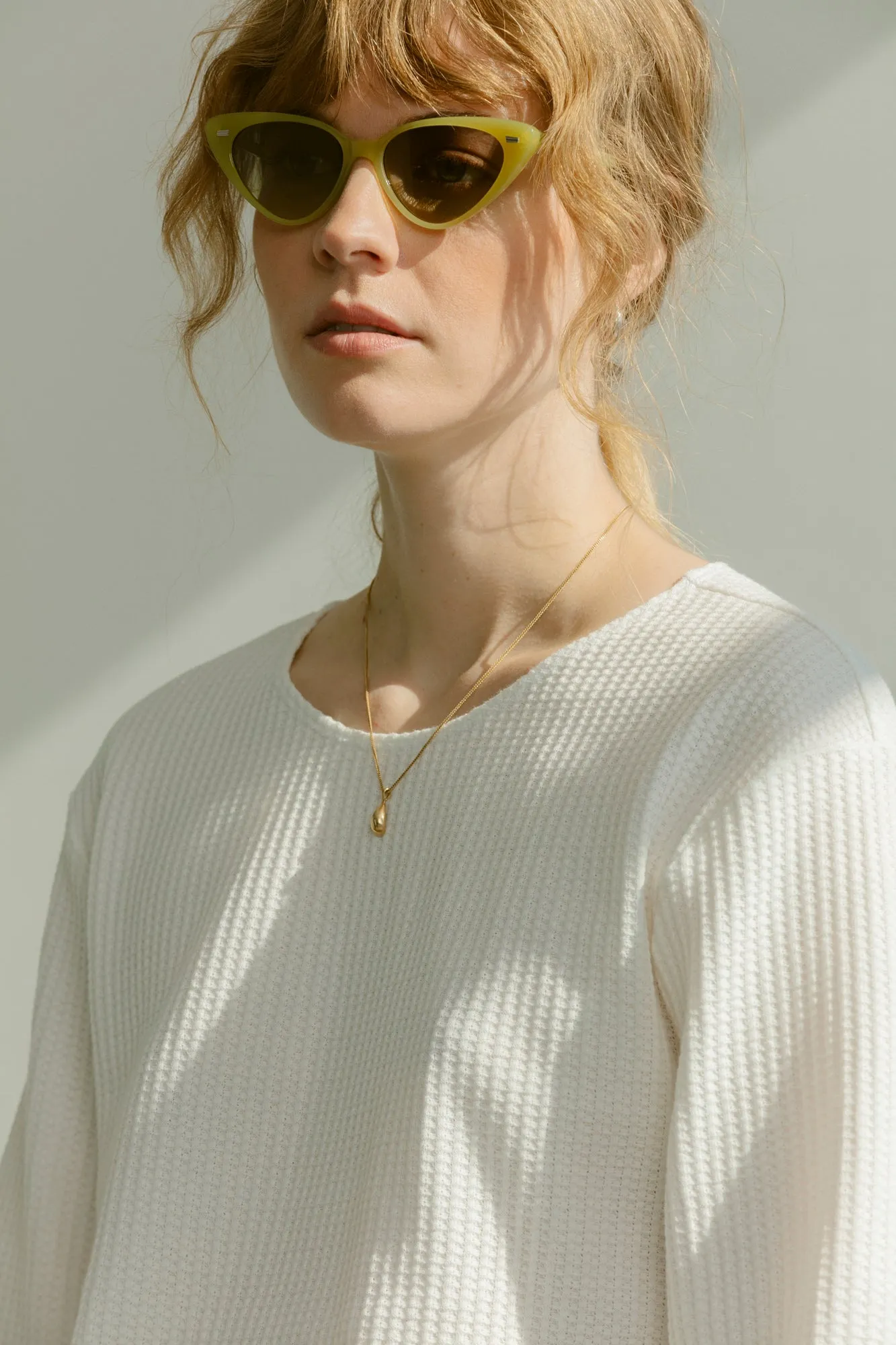 Boatneck Long Sleeve - White Thermal sold by CARLEEN product image thumbnail 4