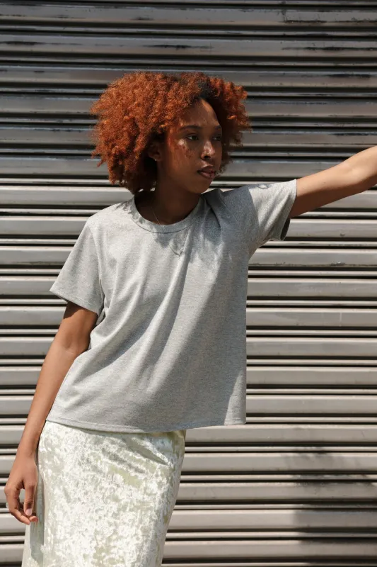 Perfect Little Short Sleeve Shirt - PE Silver made by CARLEEN