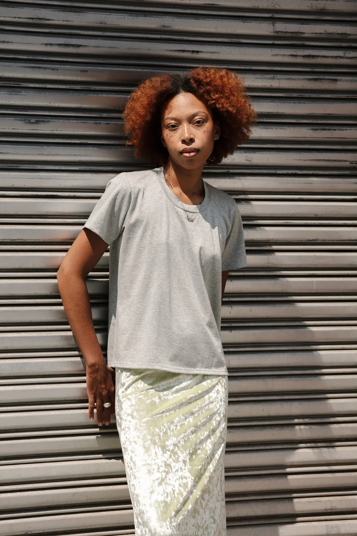 Perfect Little Short Sleeve Shirt - PE Silver sold by CARLEEN product image thumbnail 3