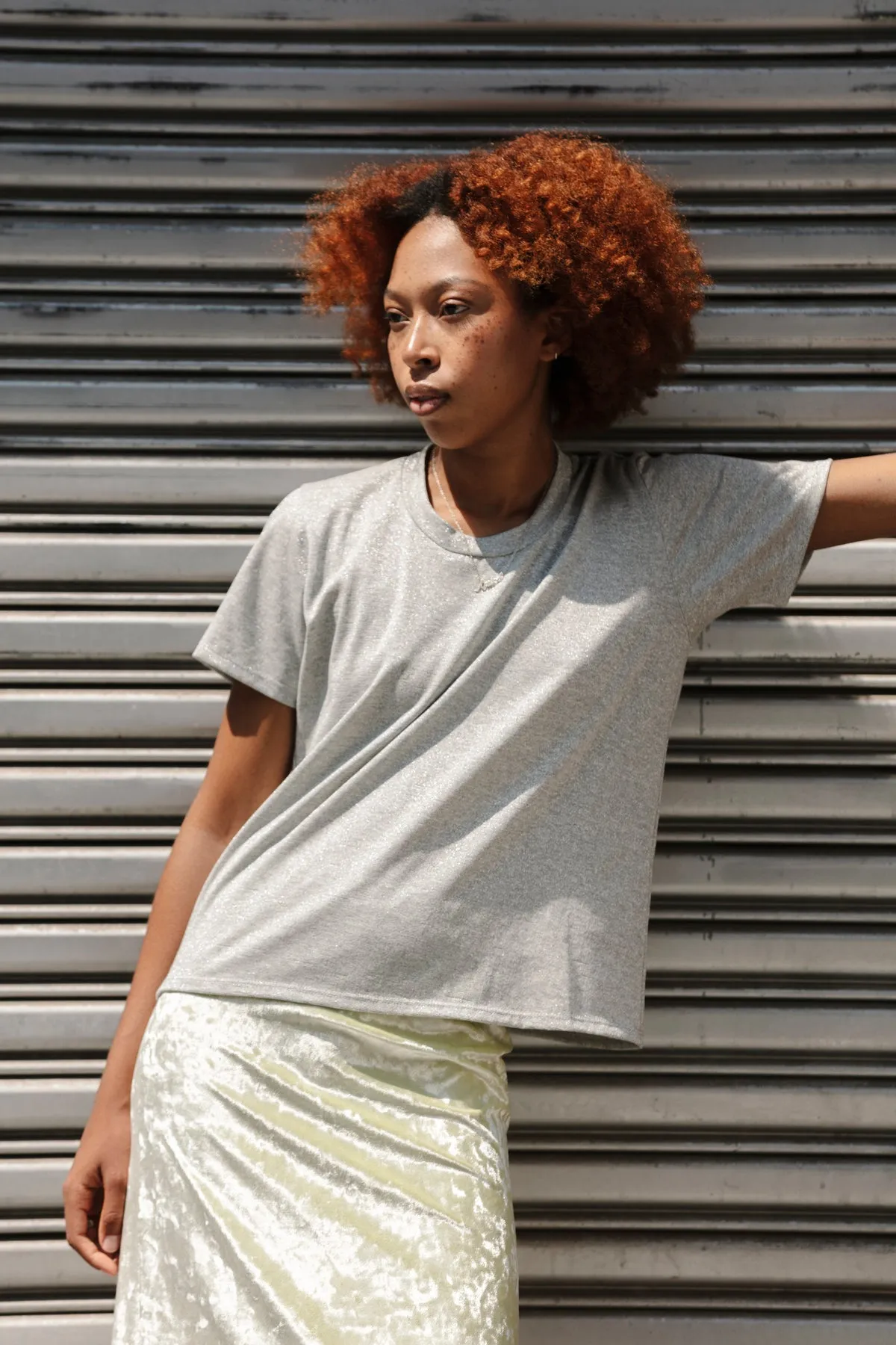Perfect Little Short Sleeve Shirt - PE Silver sold by CARLEEN product image thumbnail 2