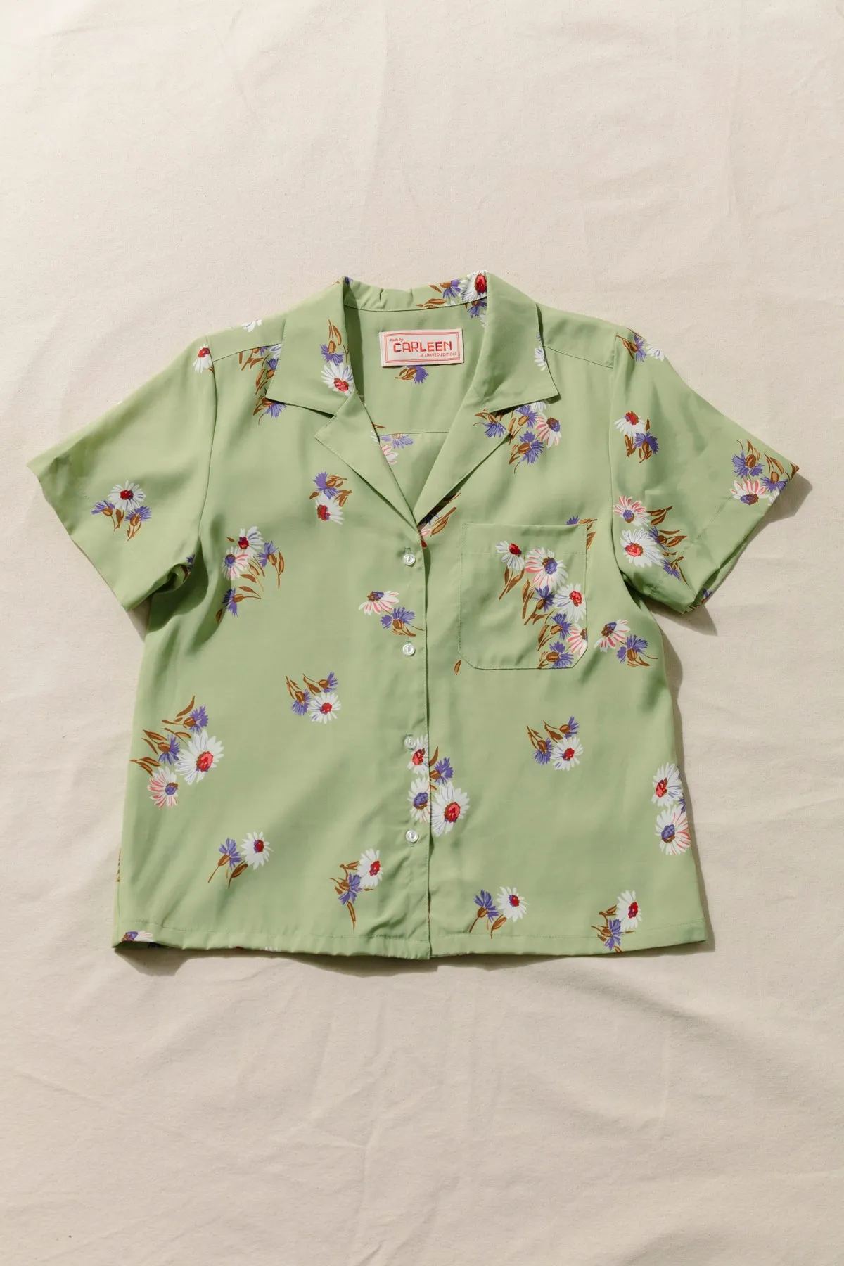 Nancy Button-Waist Shirt - Daisies sold by CARLEEN product image thumbnail 3