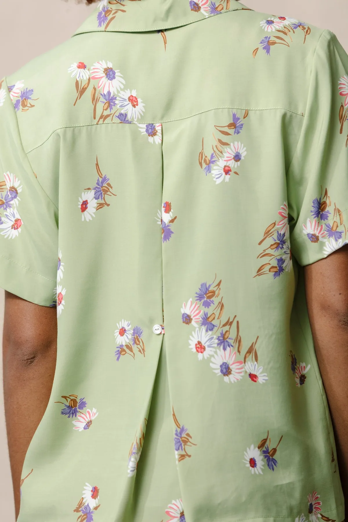 Nancy Button-Waist Shirt - Daisies sold by CARLEEN product image thumbnail 5