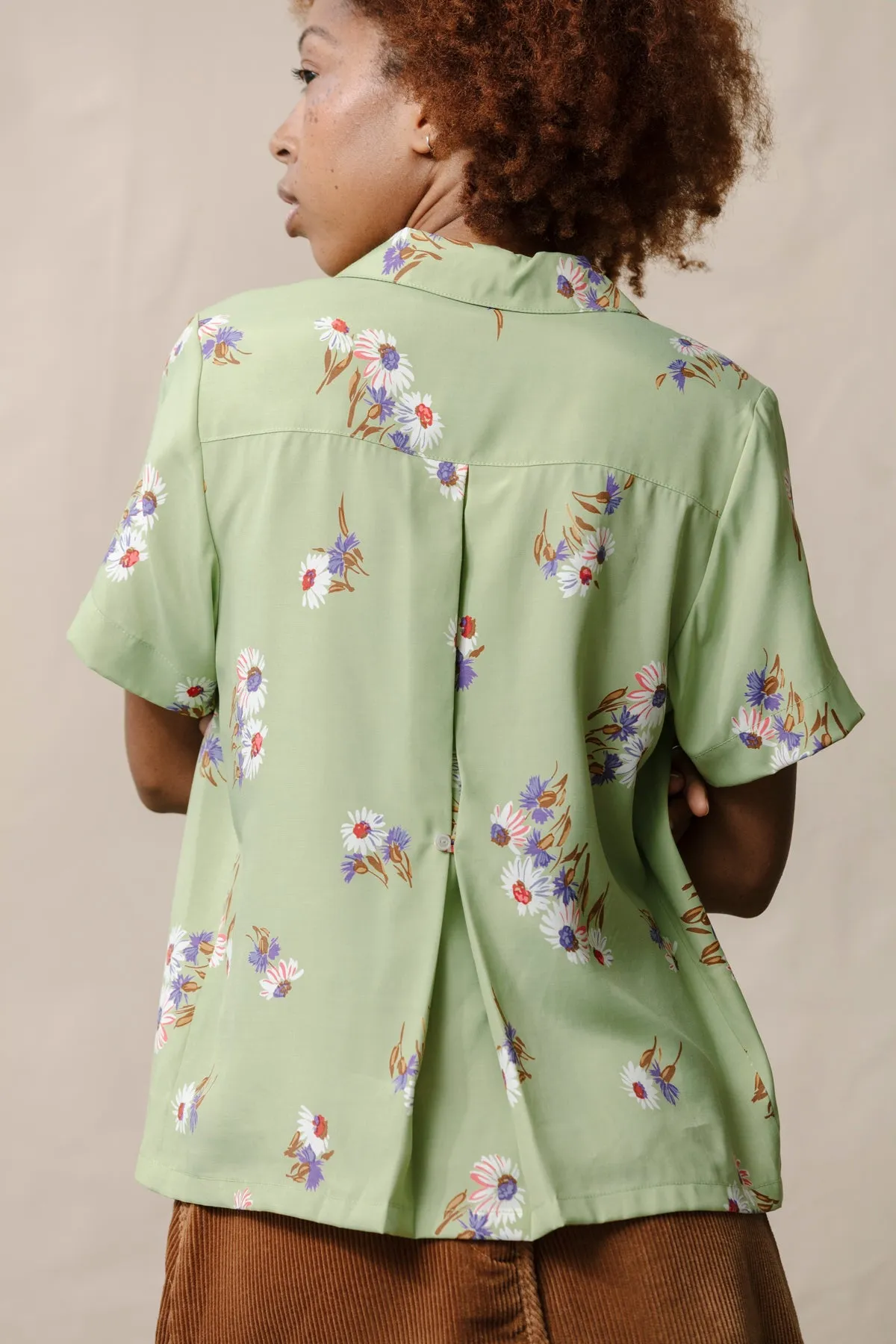 Nancy Button-Waist Shirt - Daisies sold by CARLEEN product image thumbnail 2