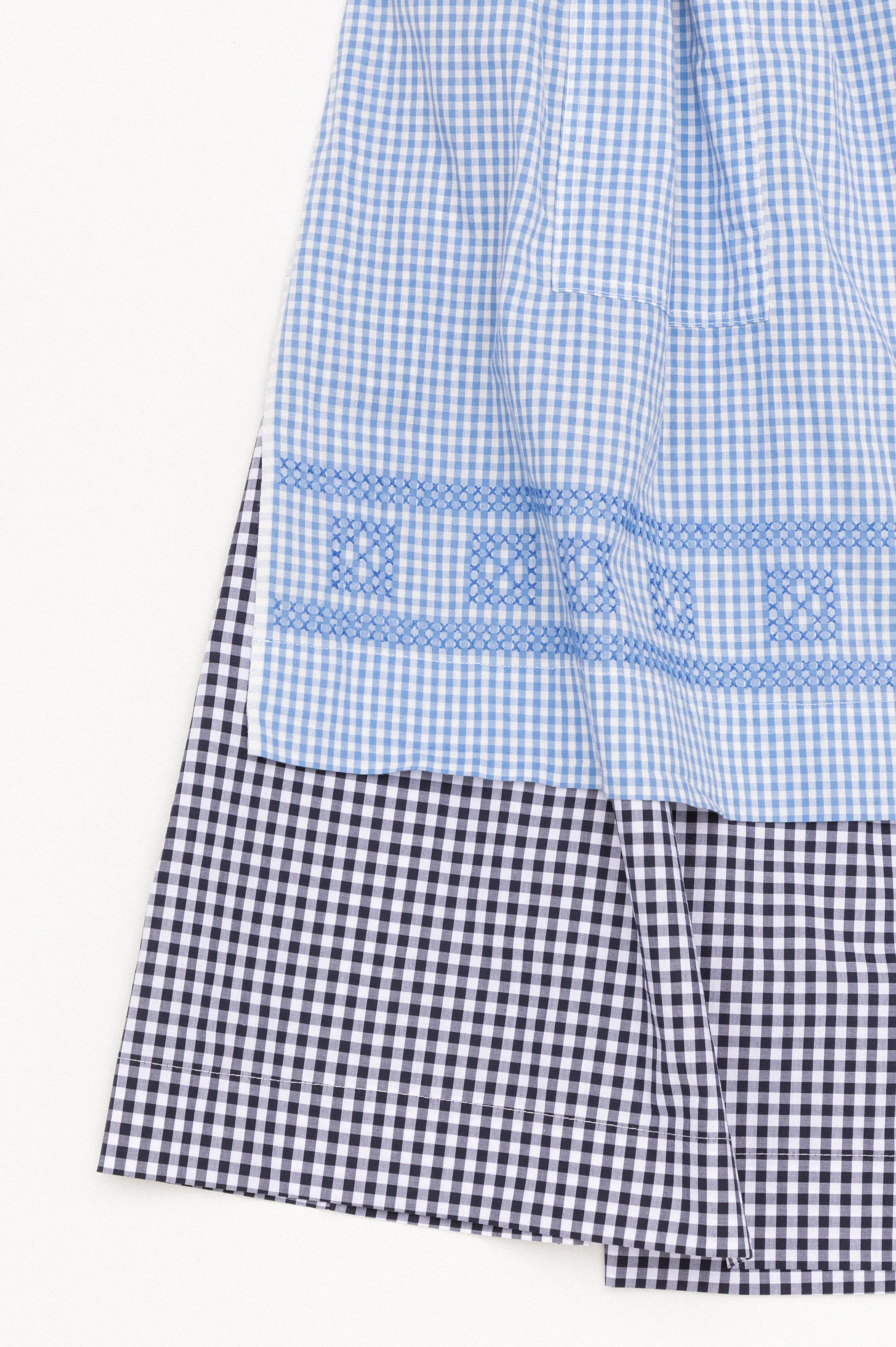 Apron Skirt - Sky & Navy Gingham sold by CARLEEN product image thumbnail 3