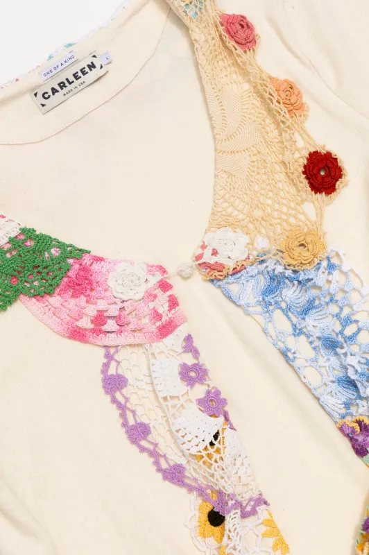 Doily Cardigan - Dragonfruit (Large) sold by CARLEEN