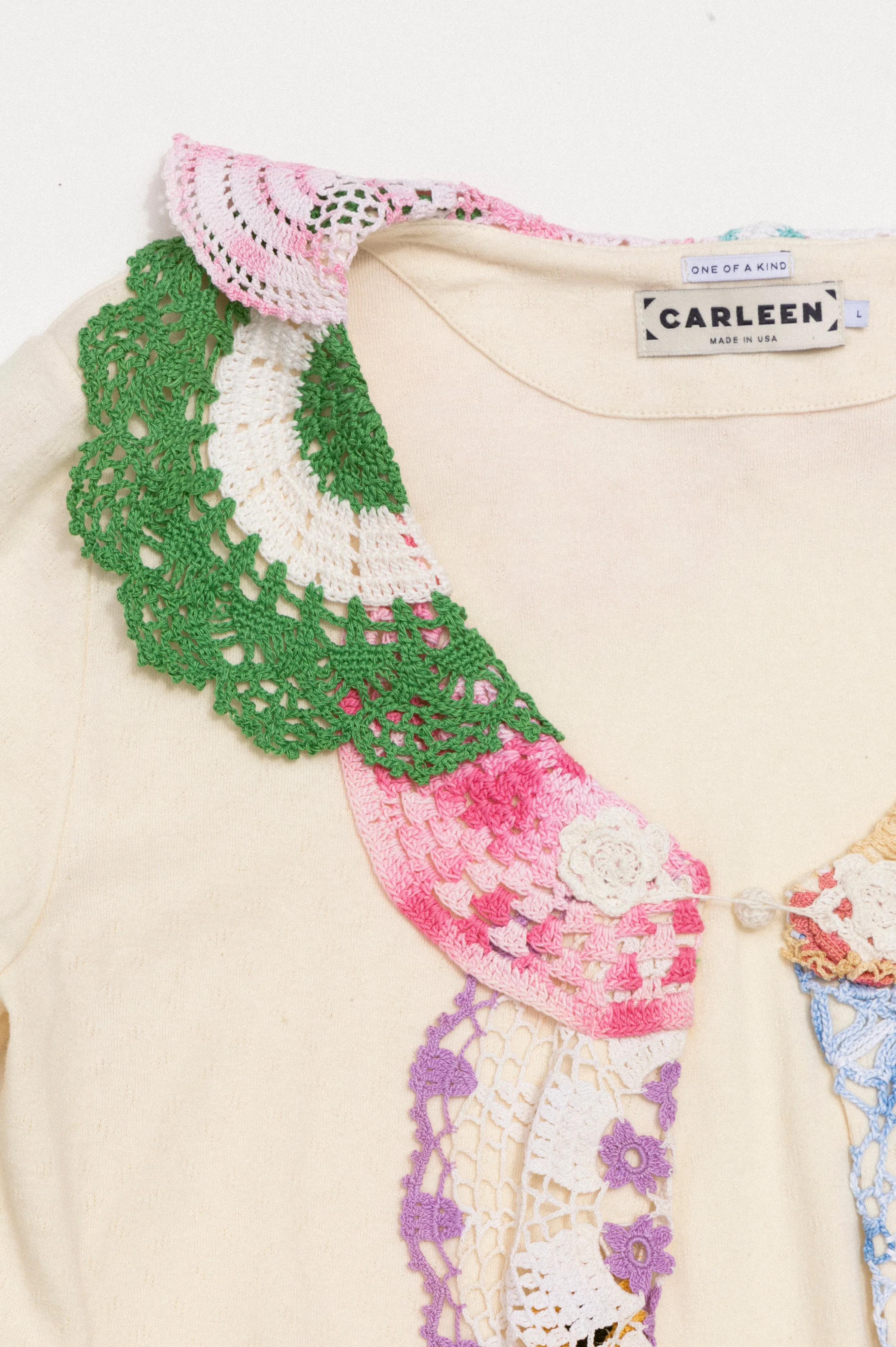 Doily Cardigan - Dragonfruit (Large) sold by CARLEEN product image thumbnail 2