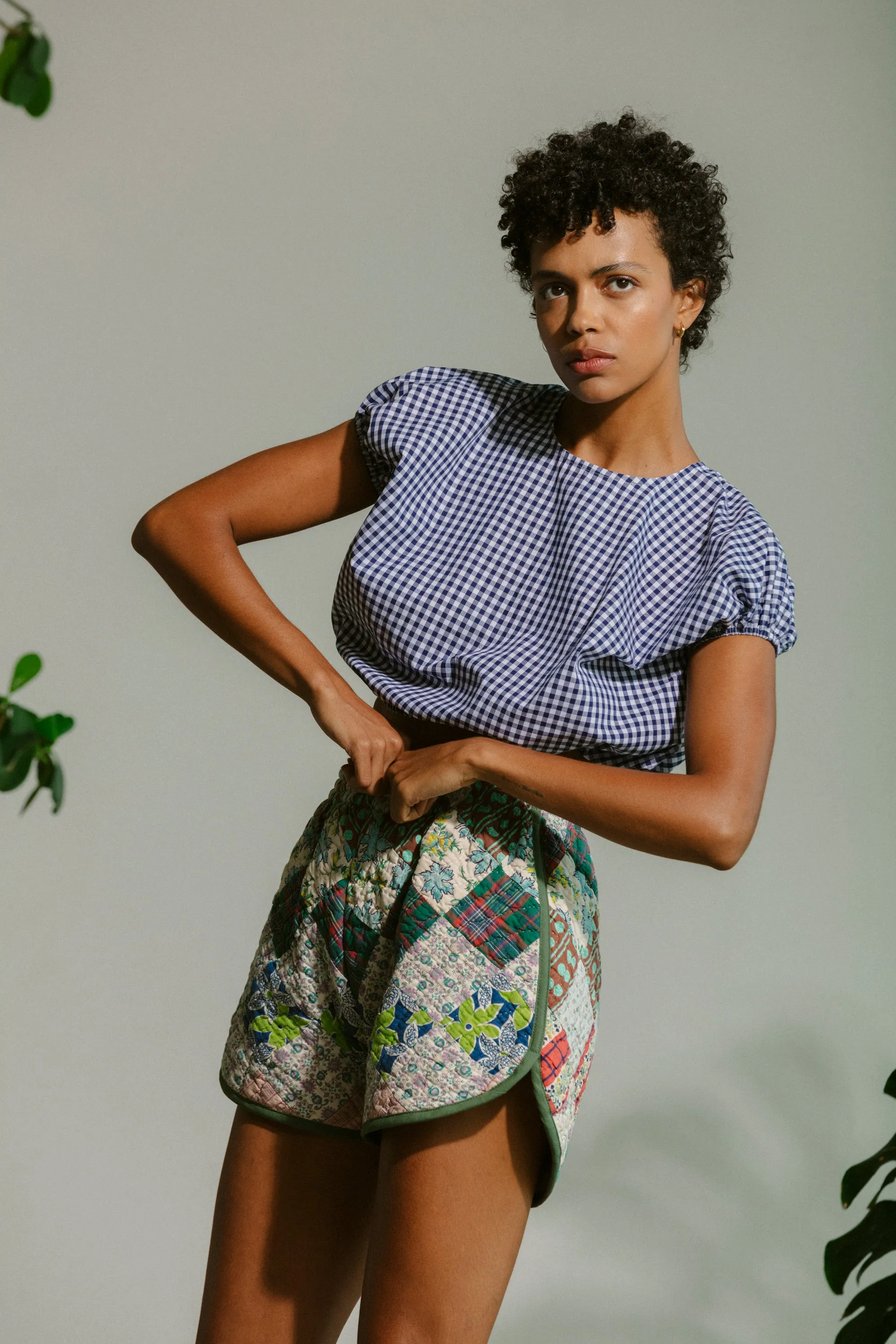 Cloud Top - Navy Gingham sold by CARLEEN product image thumbnail 3