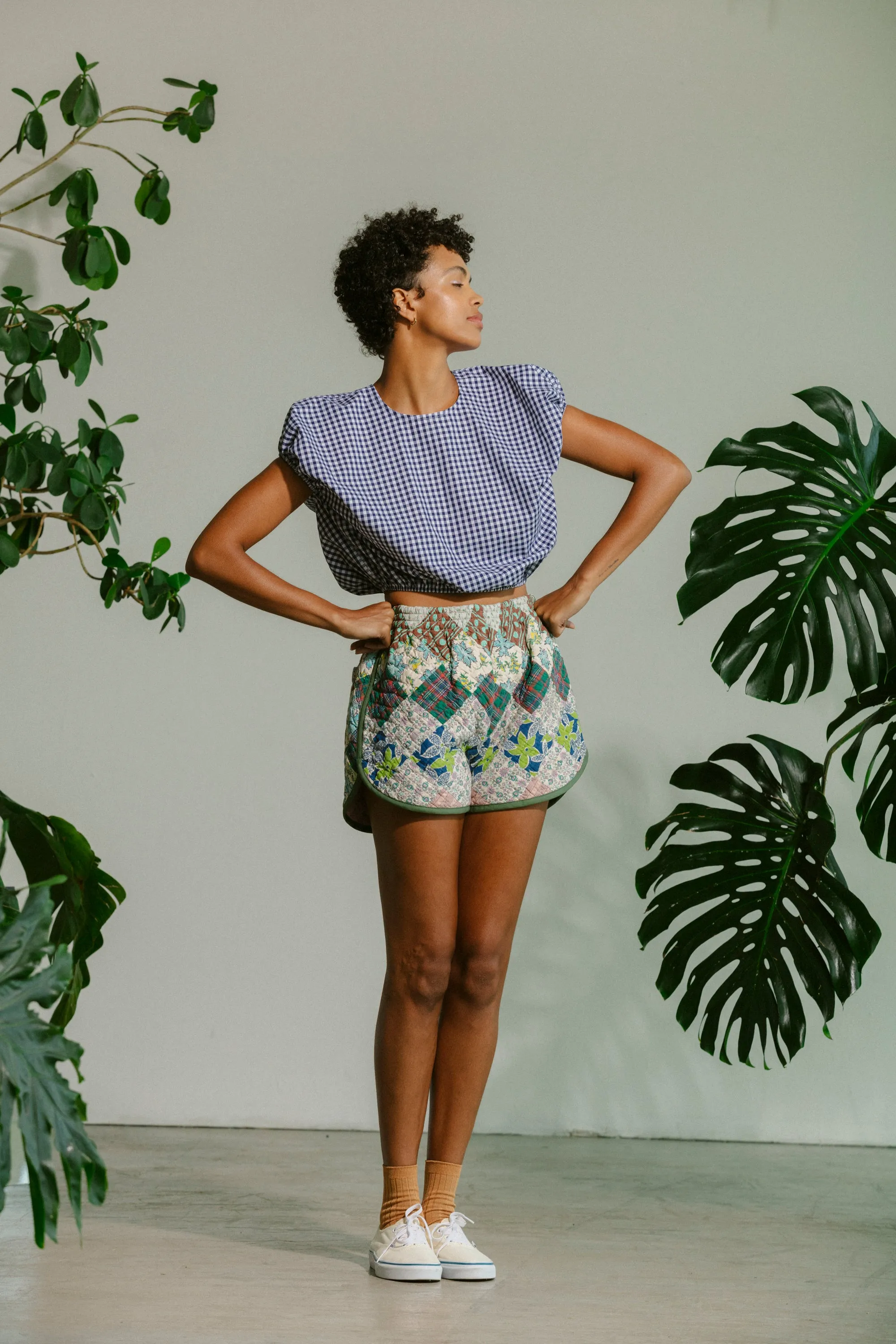 Cloud Top - Navy Gingham sold by CARLEEN product image thumbnail 4