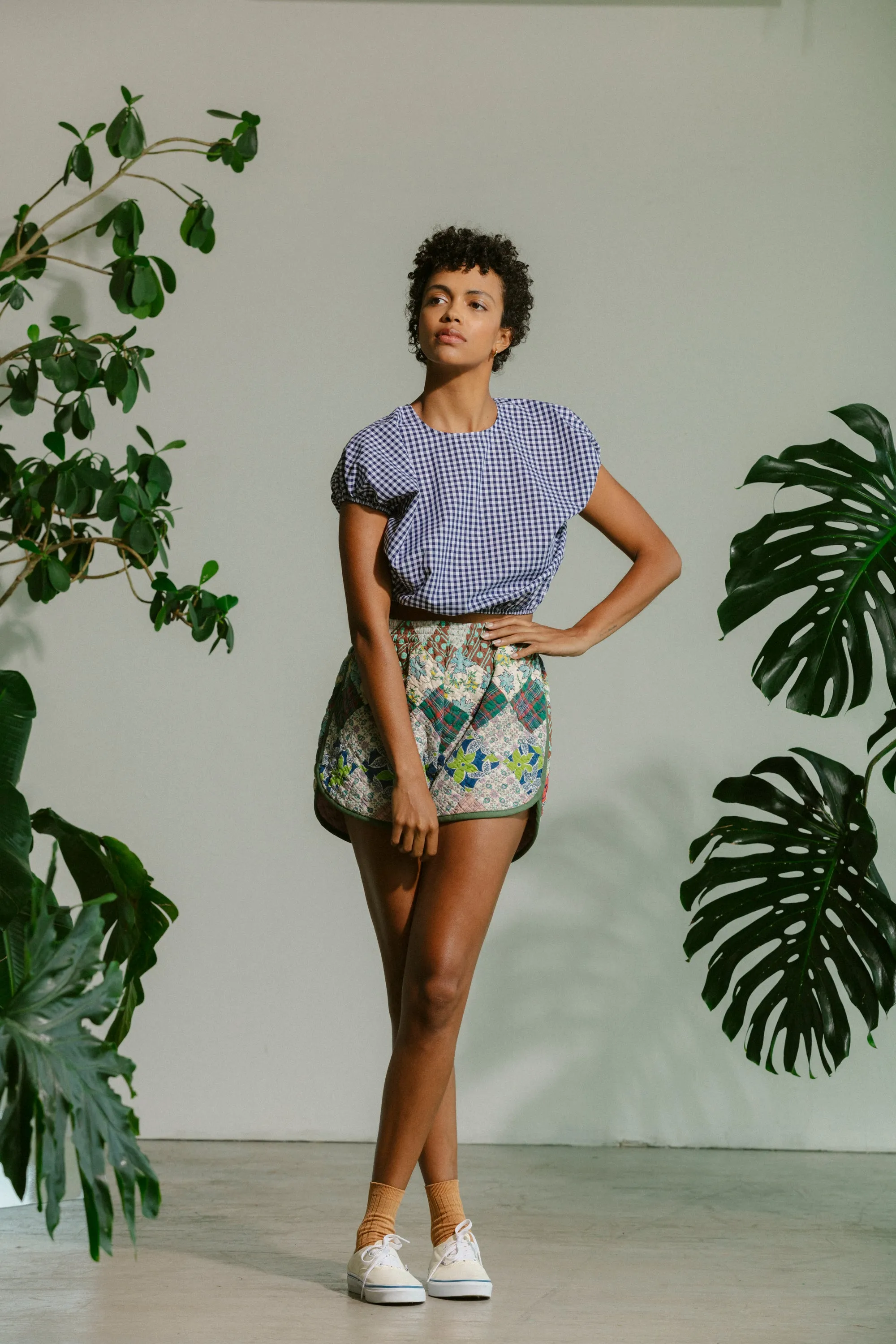 Cloud Top - Navy Gingham sold by CARLEEN product image thumbnail 5