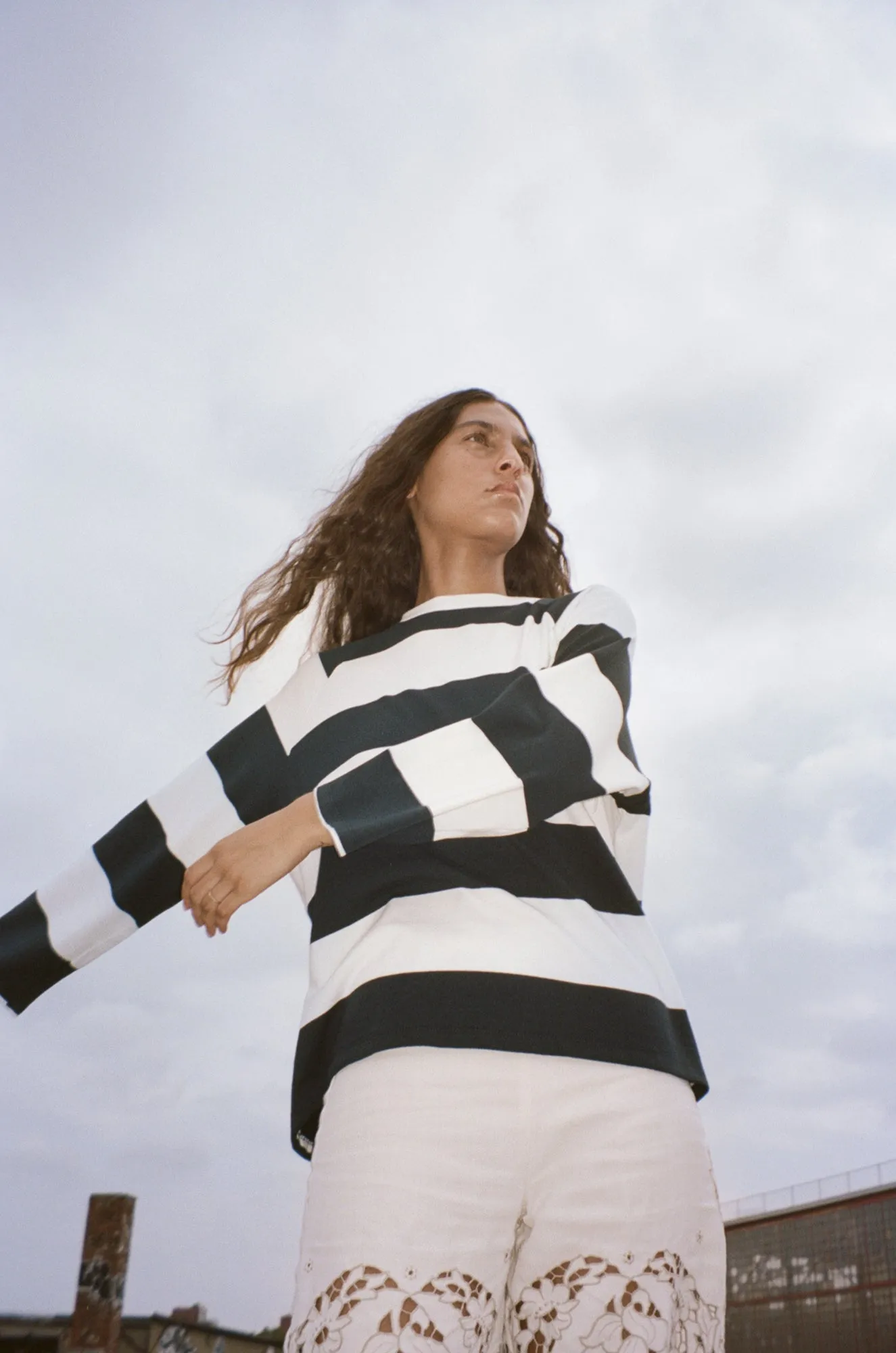 Boxy Raglan - Huge Stripe sold by CARLEEN