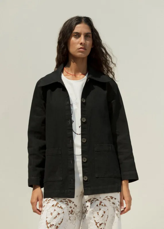 Holt Chore Jacket - Brown Overdye sold by CARLEEN