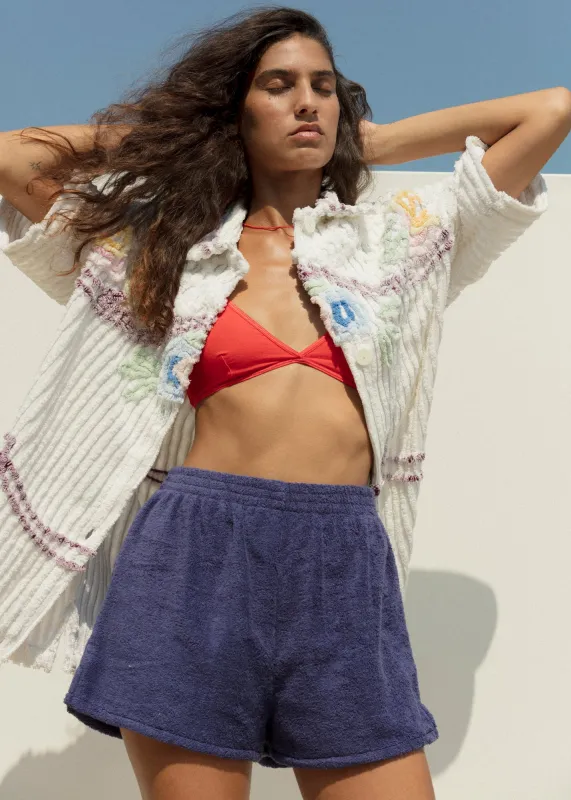 Field Shorts - Navy Terry sold by CARLEEN