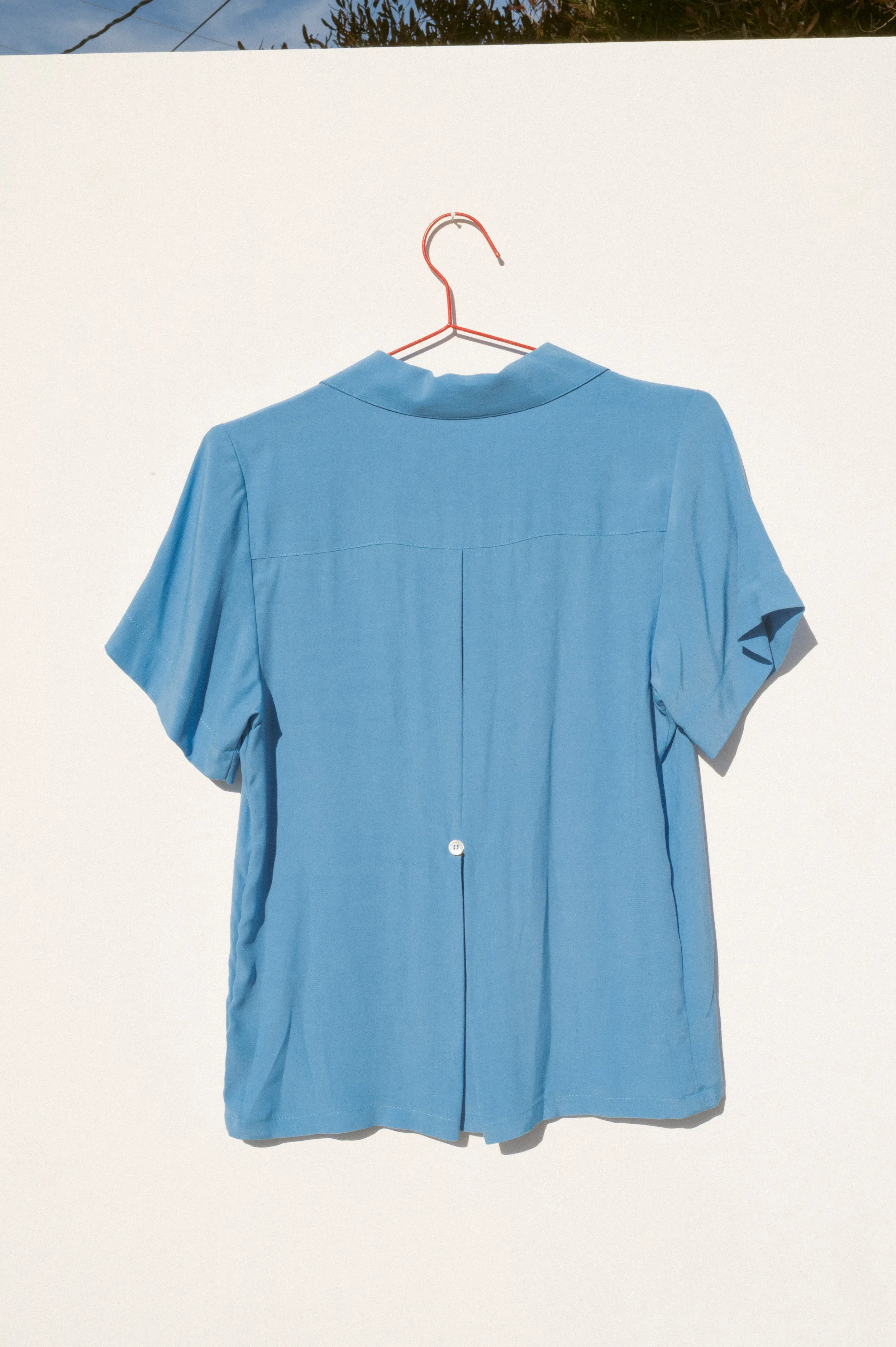 Nancy Button-Waist Shirt - Blue sold by CARLEEN product image thumbnail 4