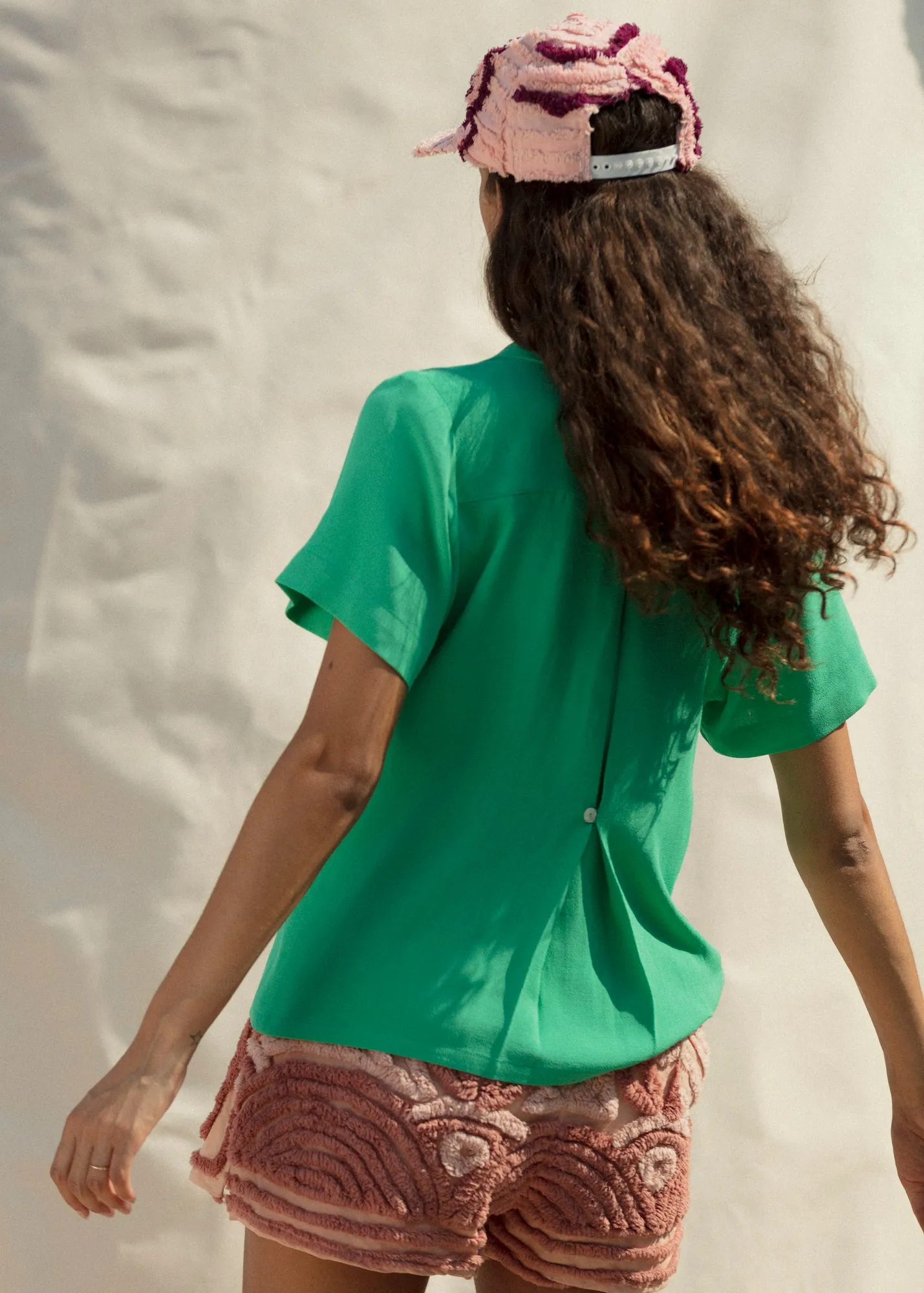 Nancy Button-Waist Shirt - Green sold by CARLEEN product image thumbnail 2