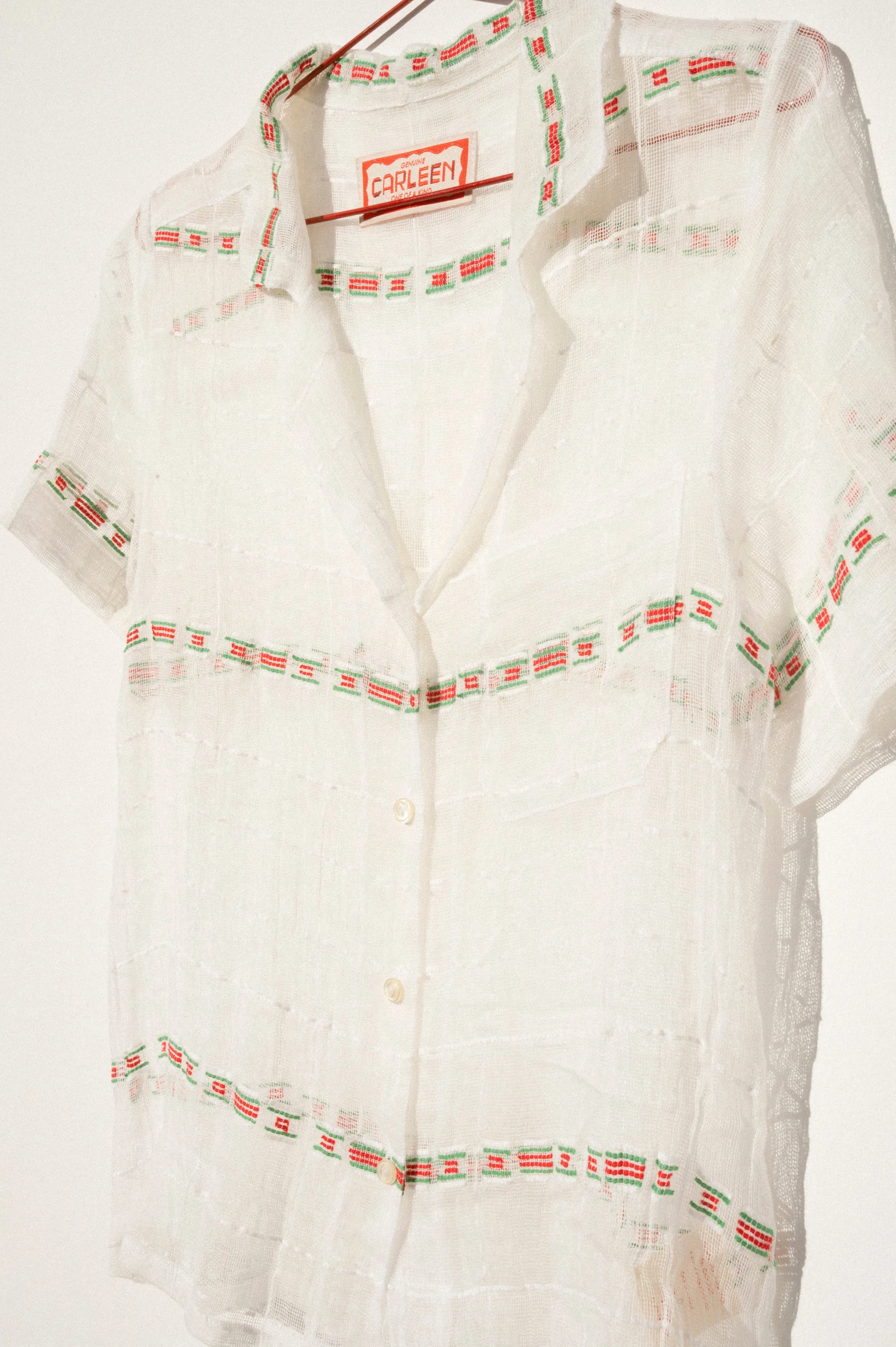 Nancy Button-Waist Shirt - One Of A Kind (Small) sold by CARLEEN product image thumbnail 4