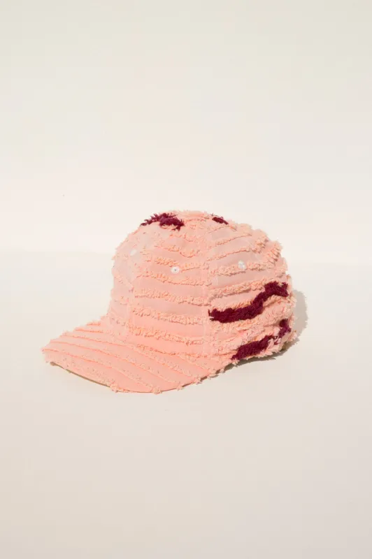 Ball Cap - Pink Chenille #5 made by CARLEEN