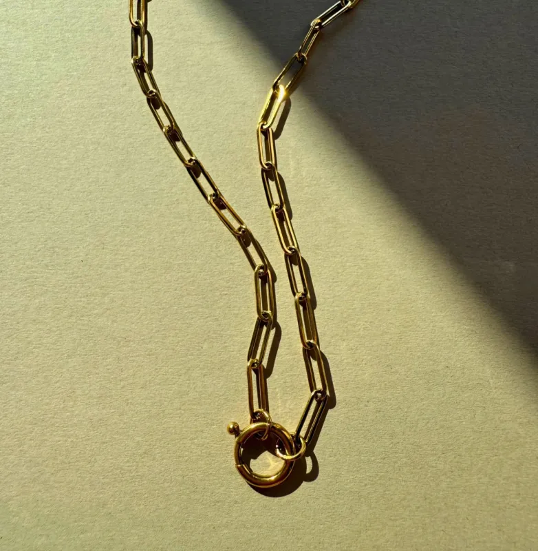 Brooke Chain Necklace in Gold sold by Beaumont Organic