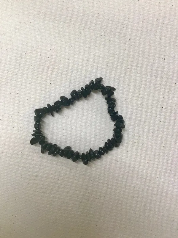 Black Tourmaline Chip Bracelet sold by Beaumont Organic