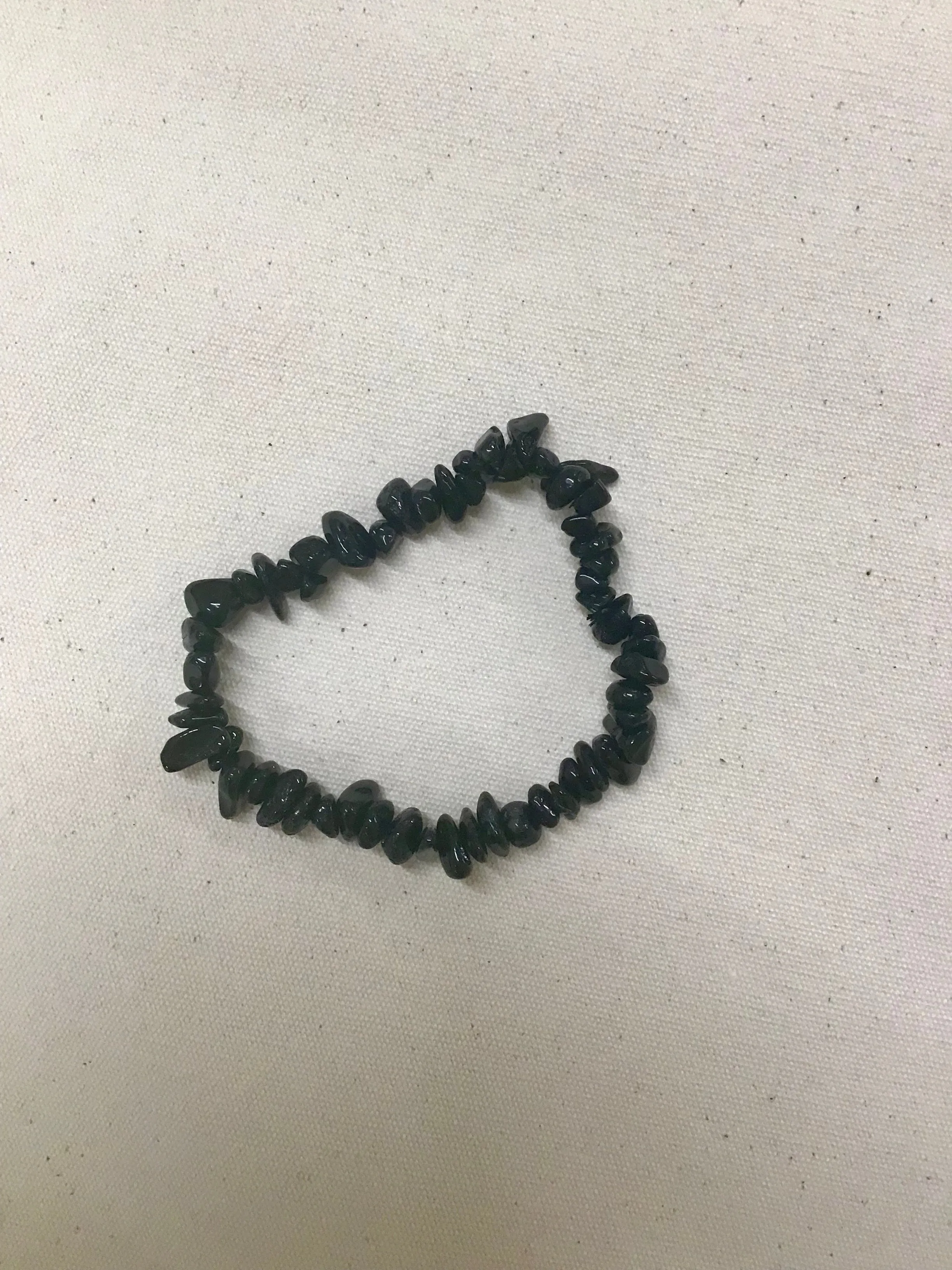 Black Tourmaline Chip Bracelet sold by Beaumont Organic