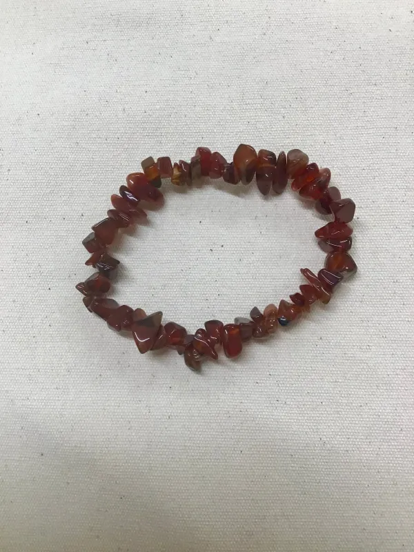 Carnelian Chip Bracelet sold by Beaumont Organic