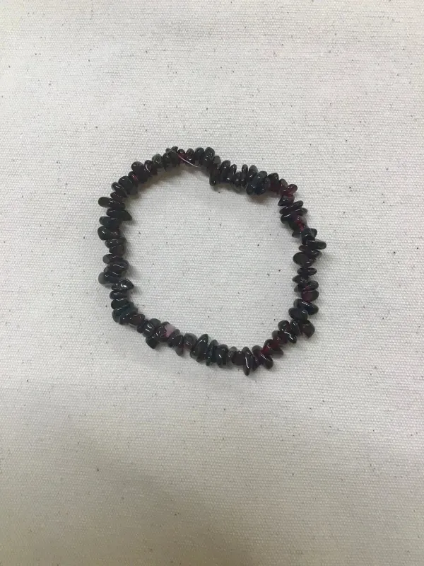 Garnet Chip Bracelet sold by Beaumont Organic