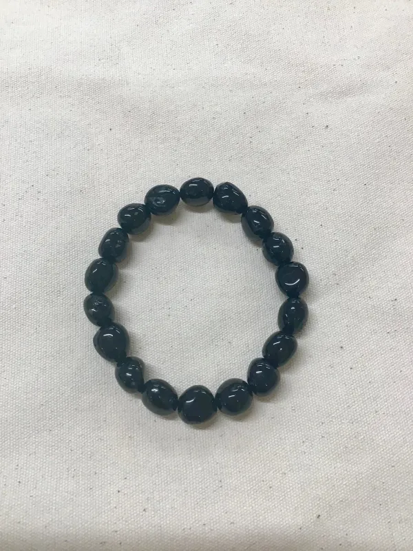 Black Tourmaline Nugget Bracelet sold by Beaumont Organic