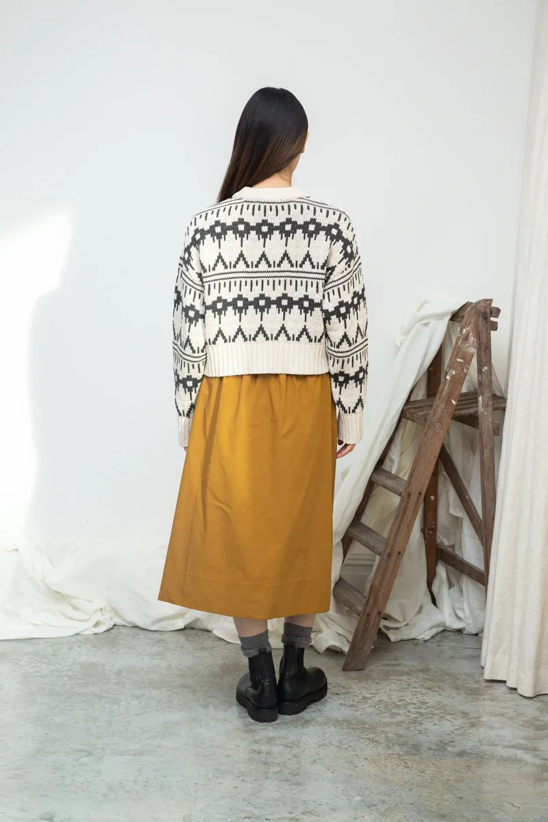 Sugi-Sue Organic Cotton Knitted Cardigan in Ecru Marl sold by Beaumont Organic product image thumbnail 4