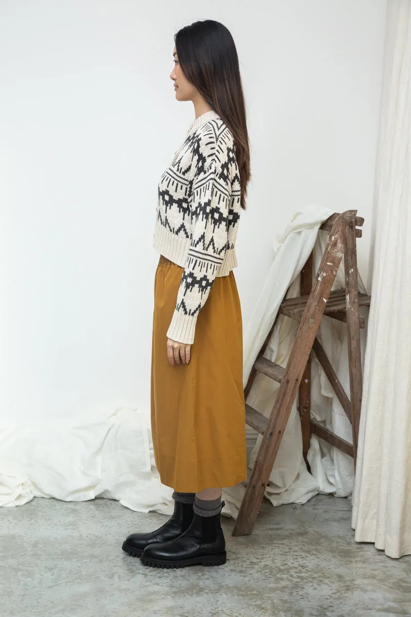 Sugi-Sue Organic Cotton Knitted Cardigan in Ecru Marl sold by Beaumont Organic product image thumbnail 3