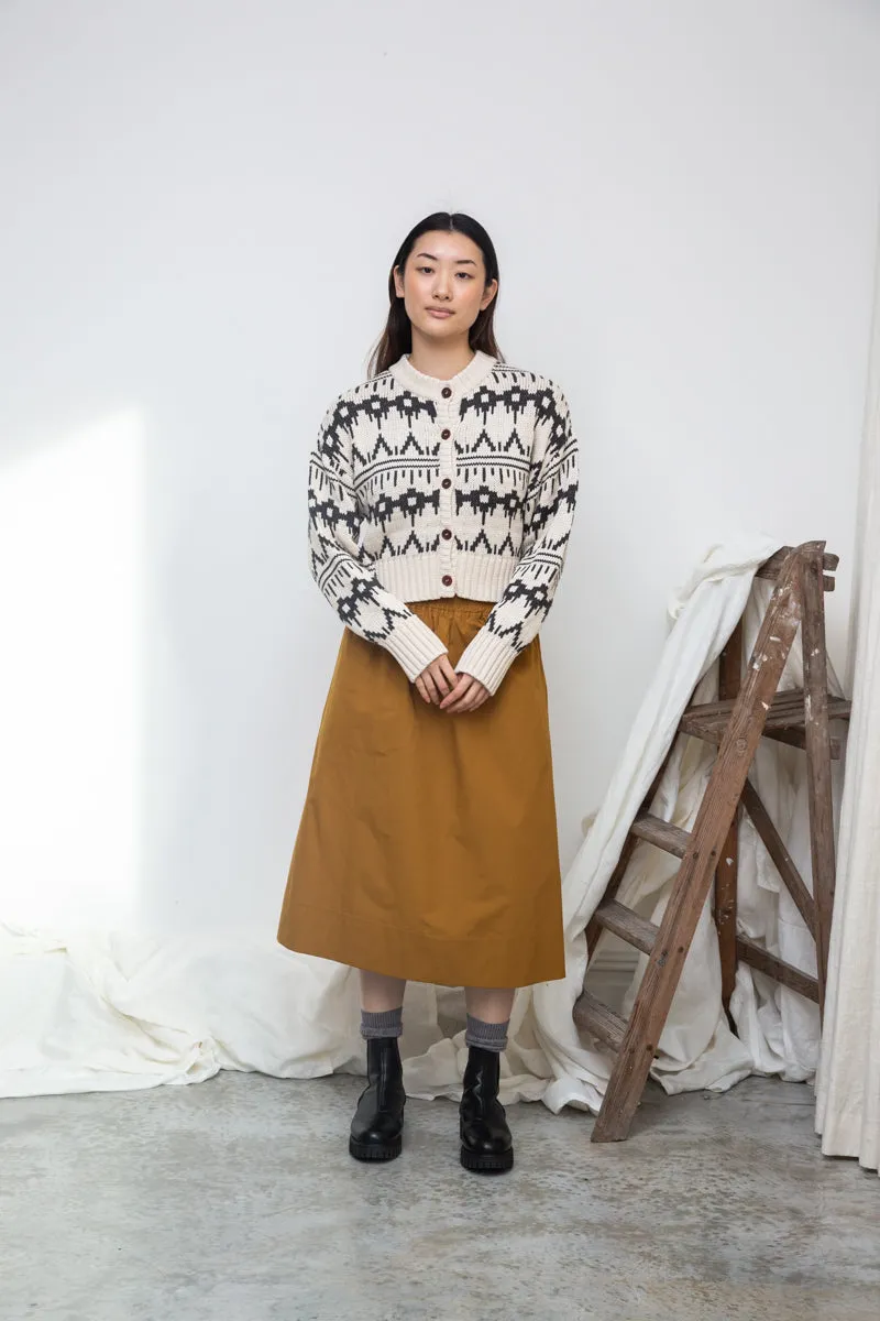 Sugi-Sue Organic Cotton Knitted Cardigan in Ecru Marl sold by Beaumont Organic product image thumbnail 2